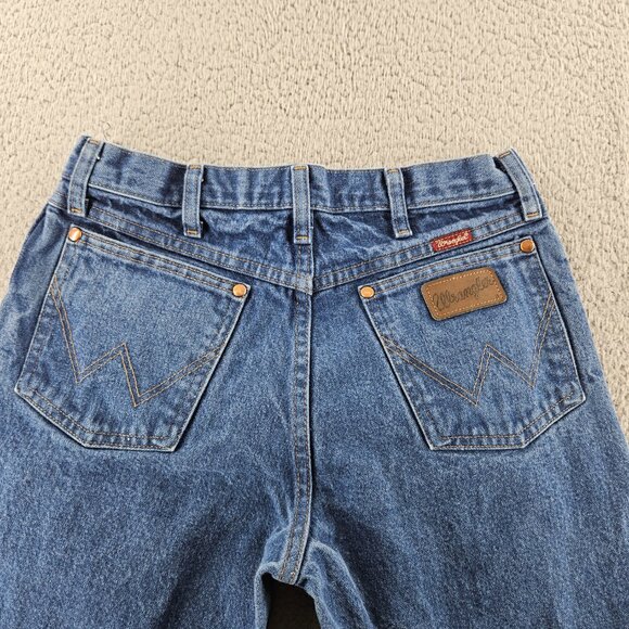Wrangler Jeans Mens 30x30 Blue Denim Straight Leg High Rise Western Classic - Picture 12 of 15
